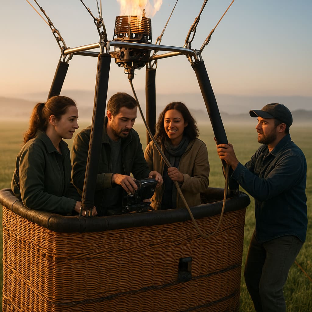 Balloon basket preflight